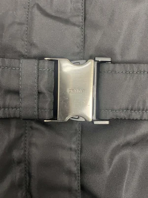 Prada 90s nylon belted coat — JAMES VELORIA